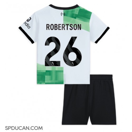 Dječji Nogometni Dres Liverpool Andrew Robertson #26 Gostujuci 2023-24 Kratak Rukav (+ Kratke hlače)